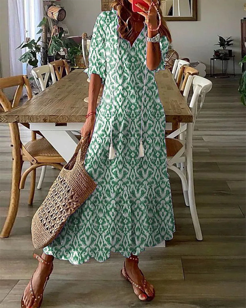 SIGNE - Boho Magvänlig Klänning