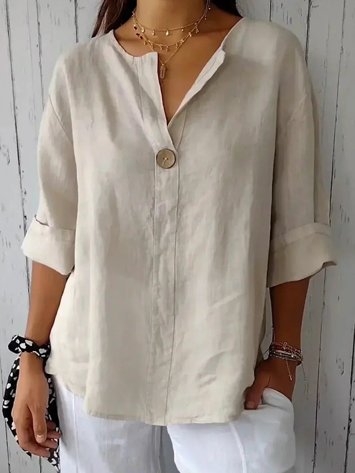 RONJA - Avslappnad Chic Blus