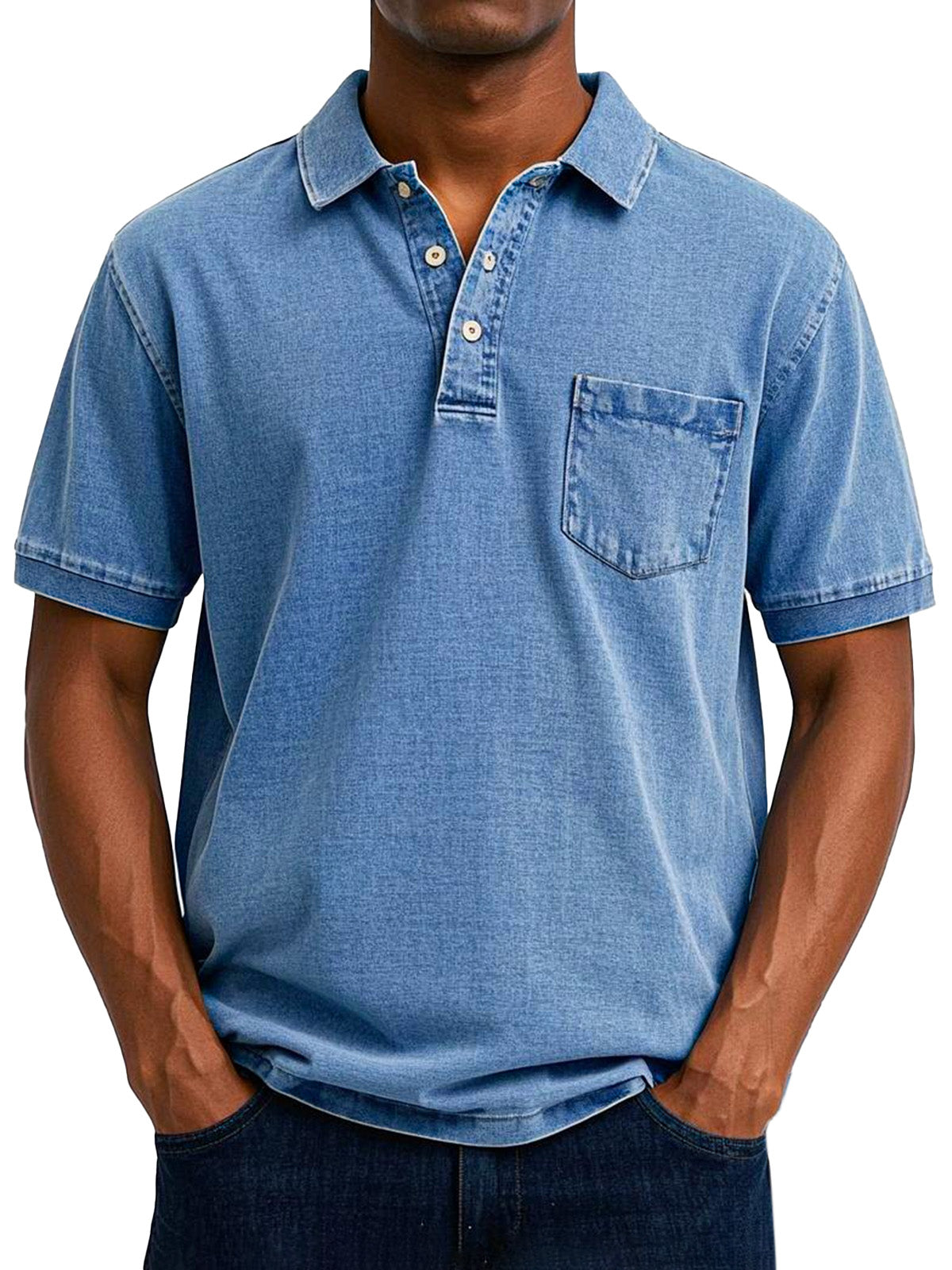 ELOF™ Chemise Polo Vintage Décontractée pour Homme