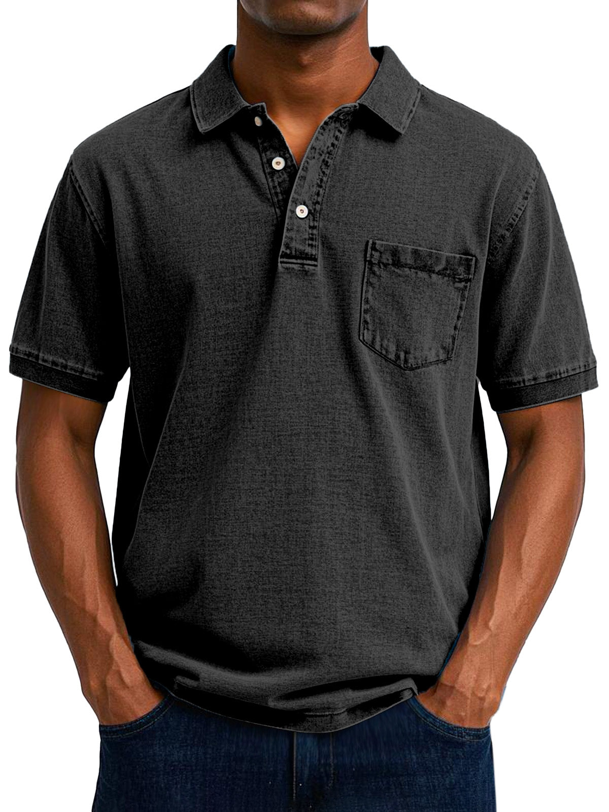 ELOF™ Chemise Polo Vintage Décontractée pour Homme