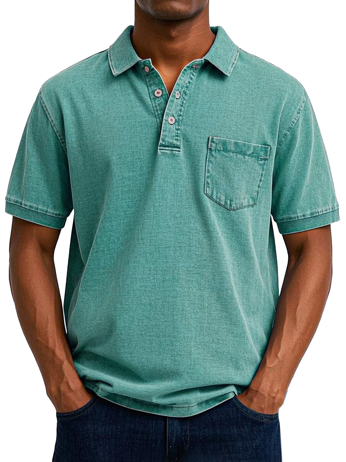 ELOF™ Chemise Polo Vintage Décontractée pour Homme