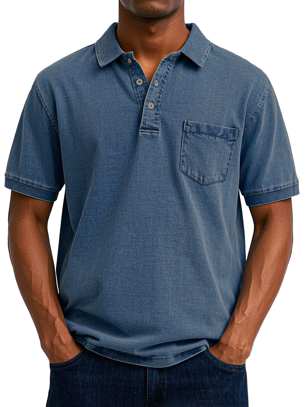 ELOF™ Chemise Polo Vintage Décontractée pour Homme