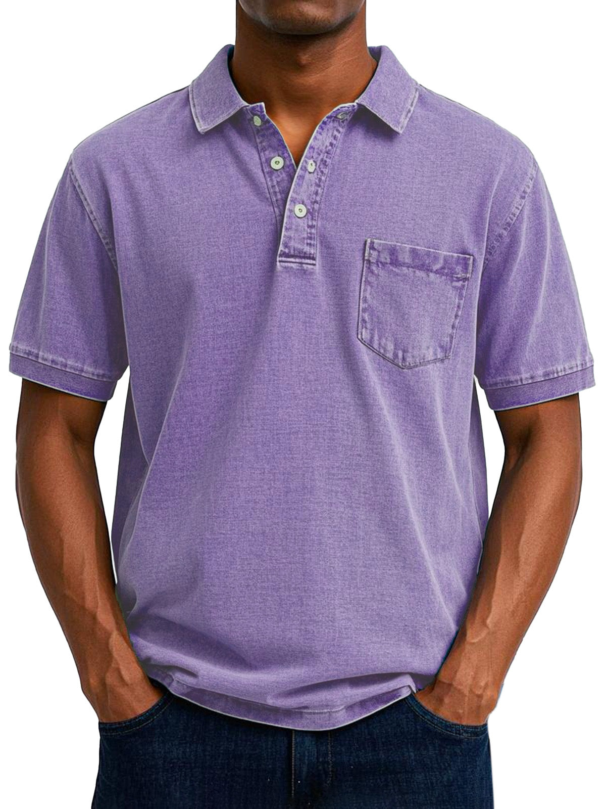 ELOF™ Chemise Polo Vintage Décontractée pour Homme