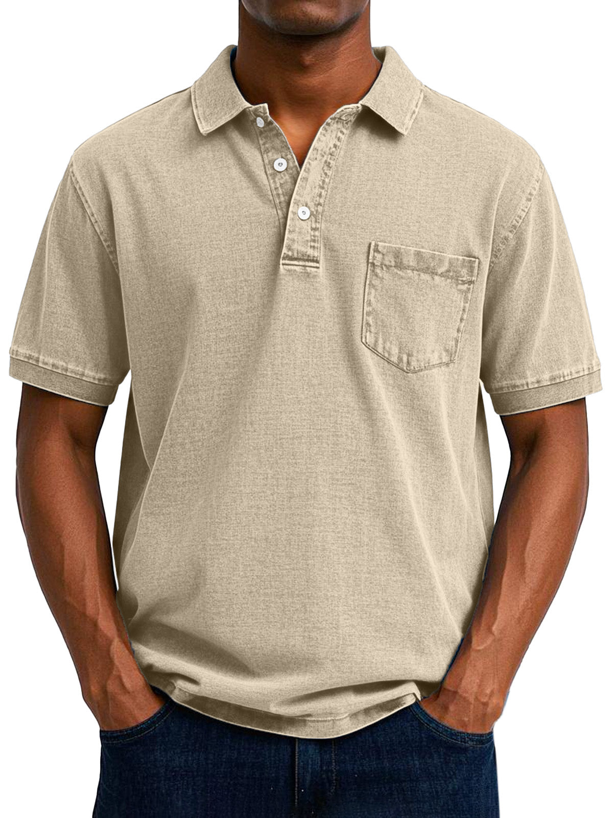 ELOF™ Chemise Polo Vintage Décontractée pour Homme