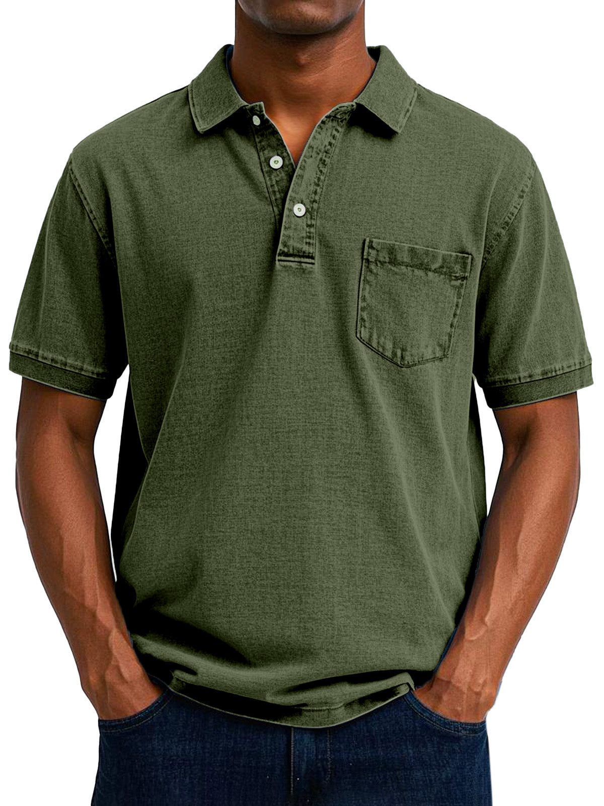 ELOF™ Chemise Polo Vintage Décontractée pour Homme
