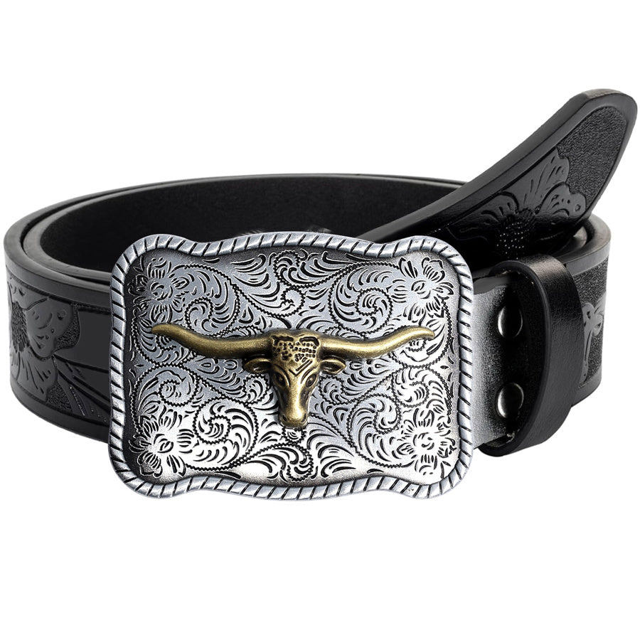 Jimmy™ | Cowboybälte (svart spänne)