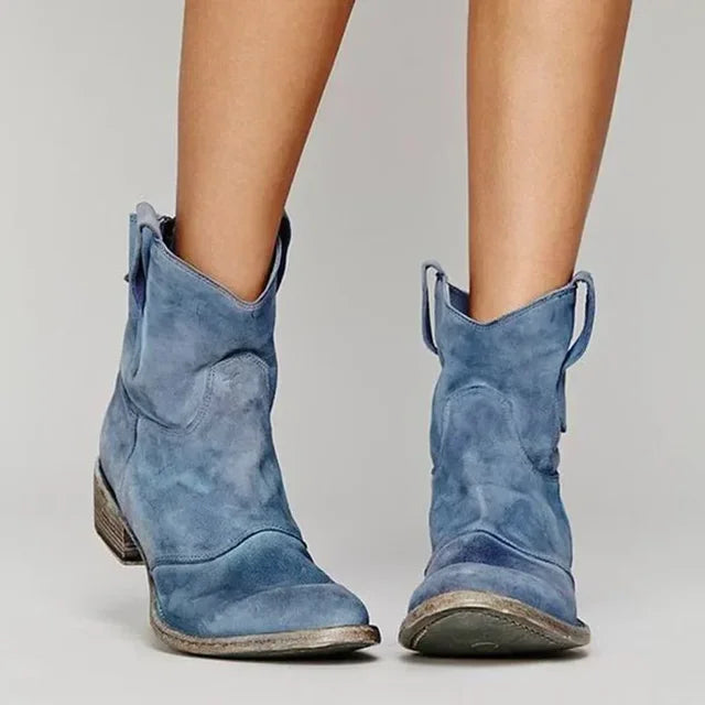 KLARA™ - Cowboyboots i vintagestil
