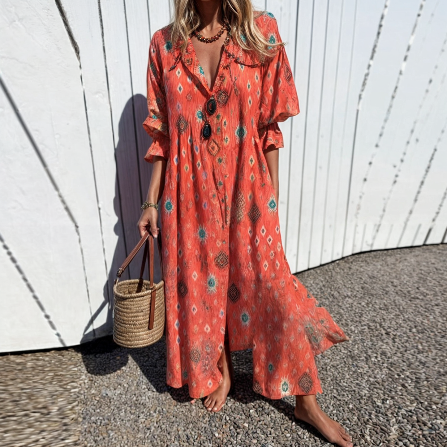 ELLIS - Boho-klänning