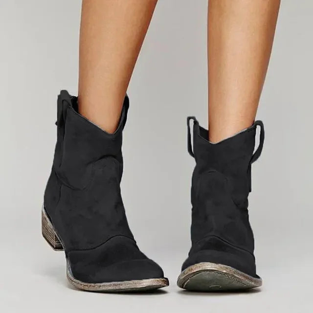 KLARA™ - Cowboyboots i vintagestil