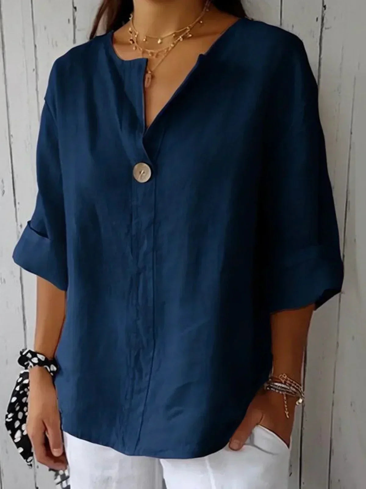 RONJA - Avslappnad Chic Blus