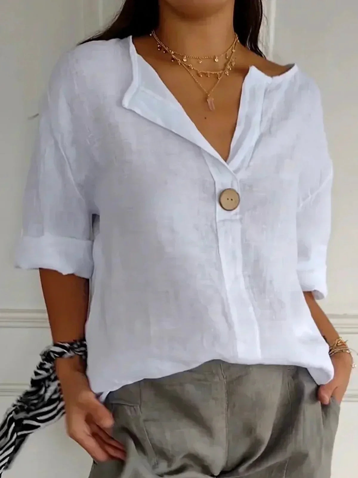 RONJA - Avslappnad Chic Blus