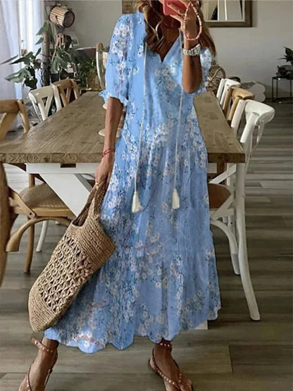SIGNE - Boho Magvänlig Klänning