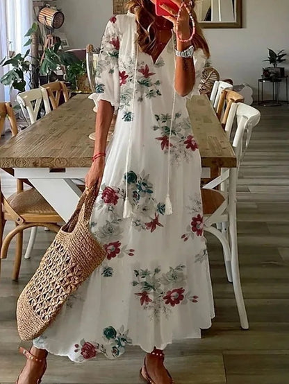 SIGNE - Boho Magvänlig Klänning