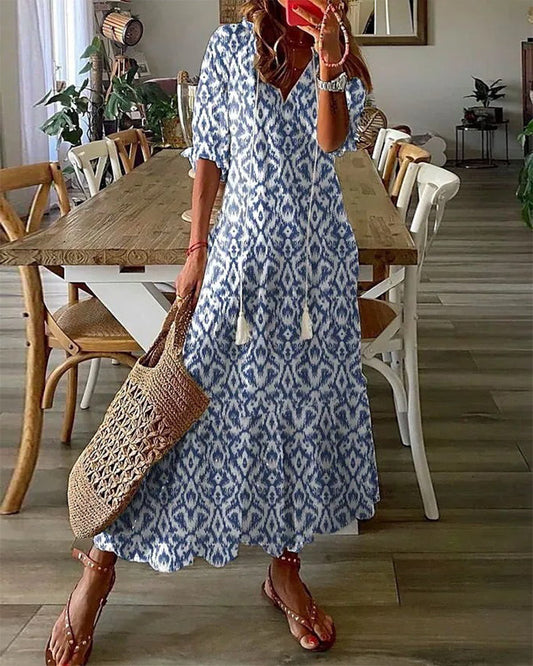 SIGNE - Boho Magvänlig Klänning
