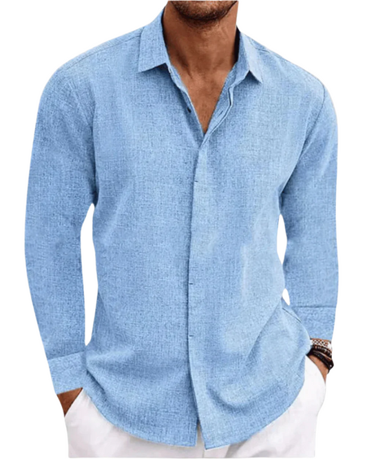 Sixten™ | Casual Skjorta med Knappar för Herrar