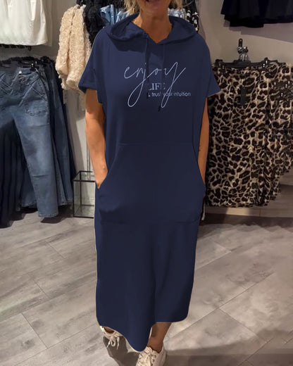 Linjel™ – Hoodieklänning