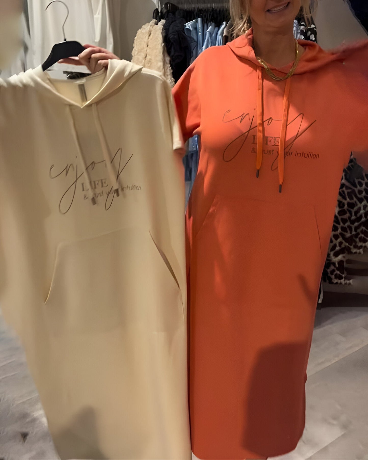 Linjel™ – Hoodieklänning