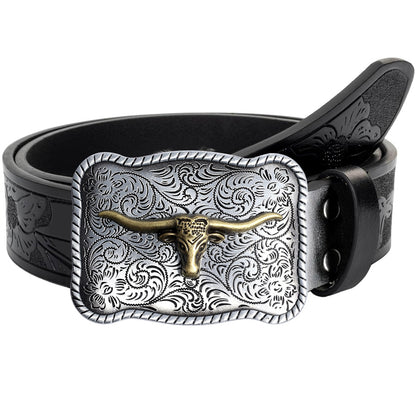 Jimmy™ | Cowboybälte (svart spänne)