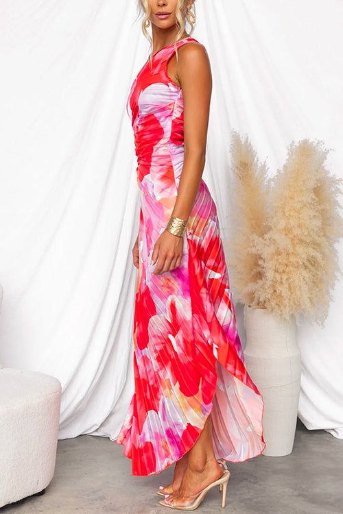 Ylvalie™ | Plisserad One-Shoulder Sommarklänning
