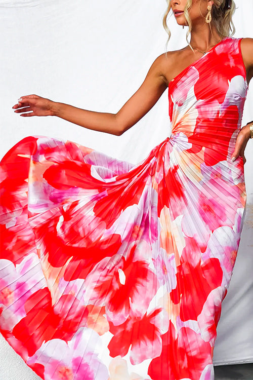 Ylvalie™ | Plisserad One-Shoulder Sommarklänning