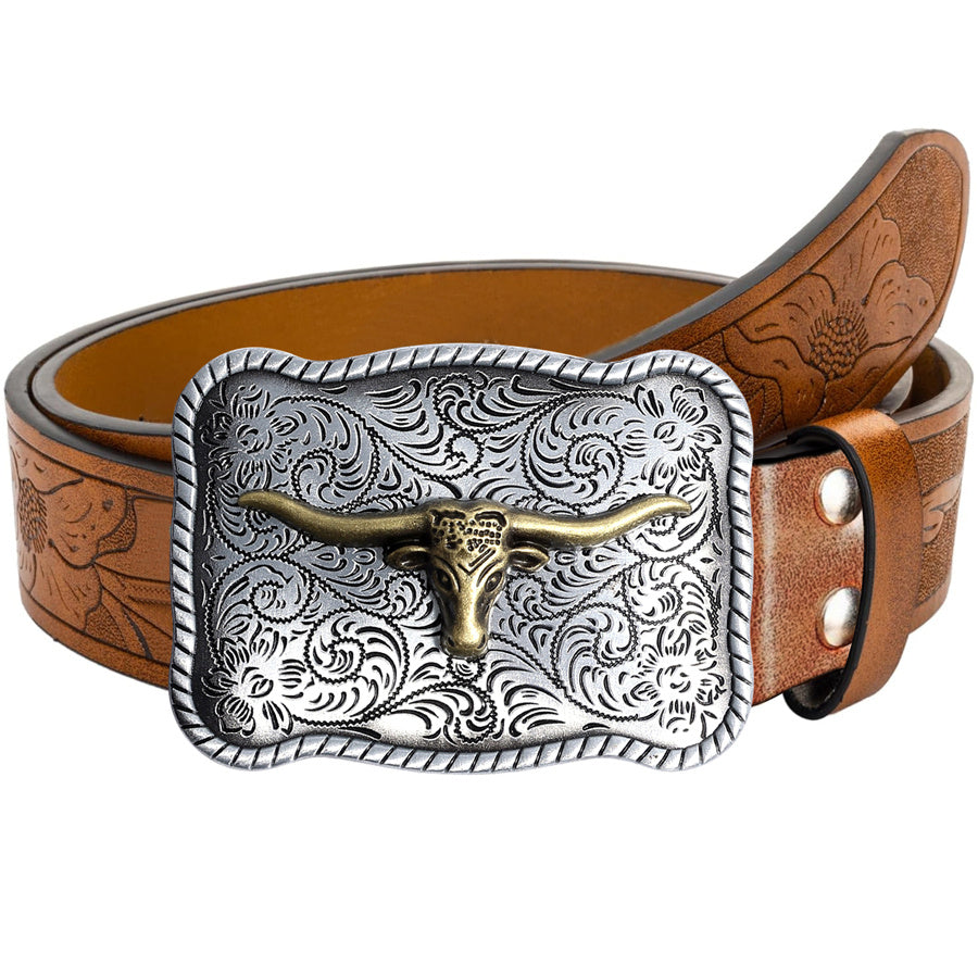 Jimmy™ | Cowboybälte (svart spänne)