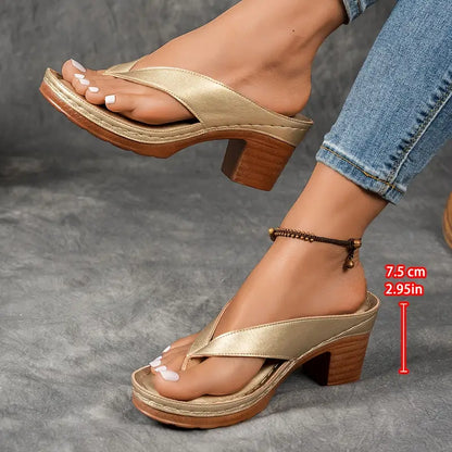 Teresia™ – ortopedisk sandal med klack