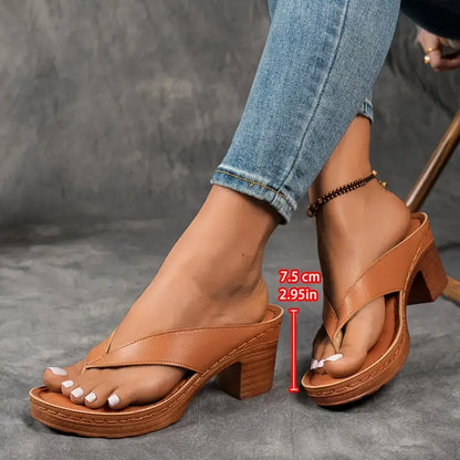 Teresia™ – ortopedisk sandal med klack