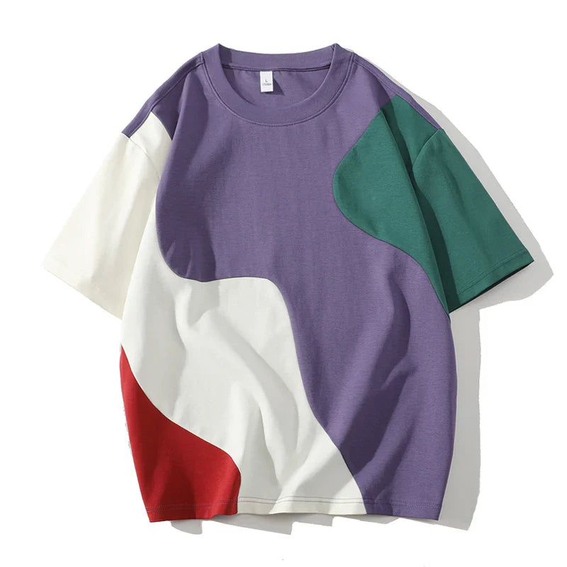 Haldor™ | T-shirt med abstrakt tryck
