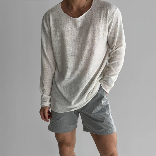 Albin™ | Andningsbar Sommar-T-shirt med Rund Hals