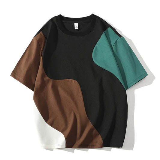 Haldor™ | T-shirt med abstrakt tryck