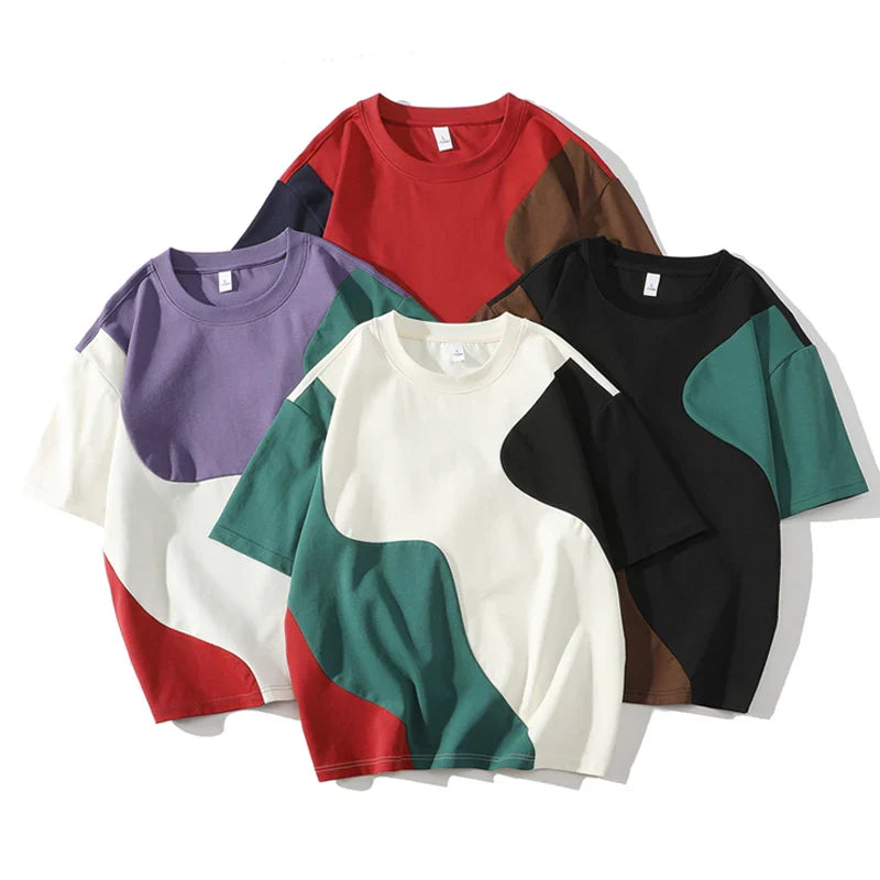 Haldor™ | T-shirt med abstrakt tryck