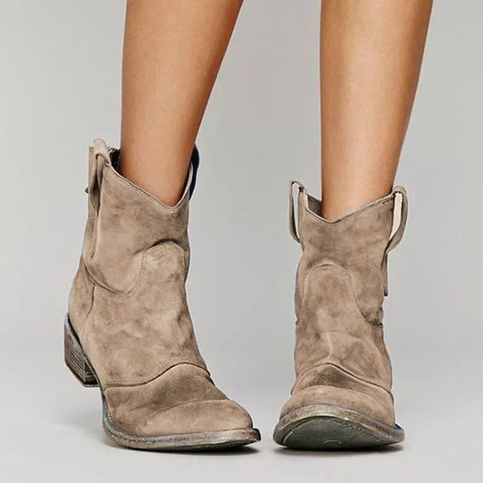 KLARA™ - Cowboyboots i vintagestil